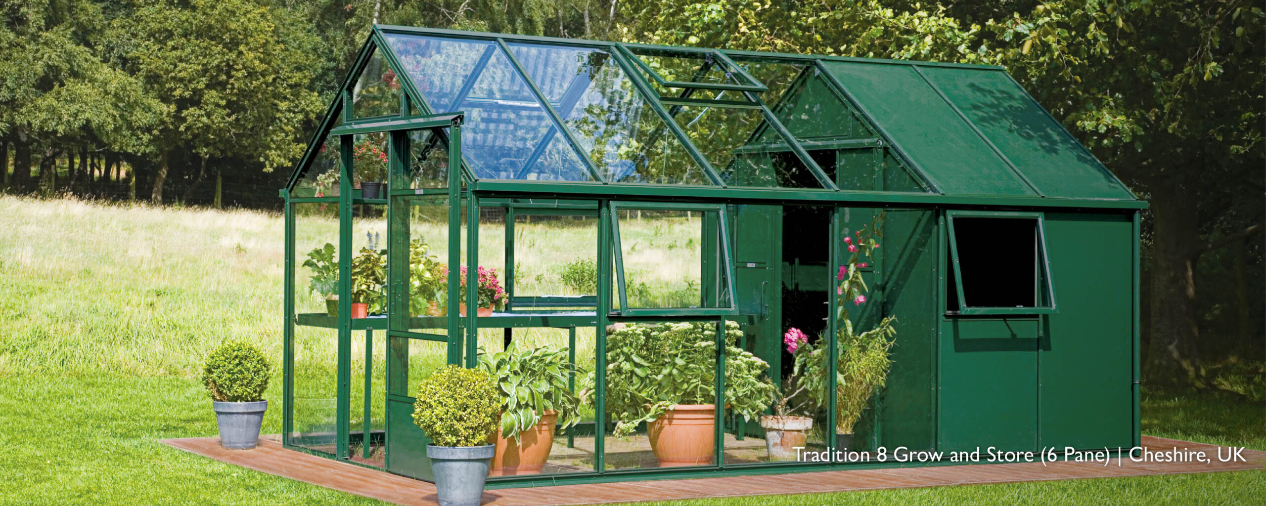 Grow and Store Greenhouse with Storage - Hartley Botanic