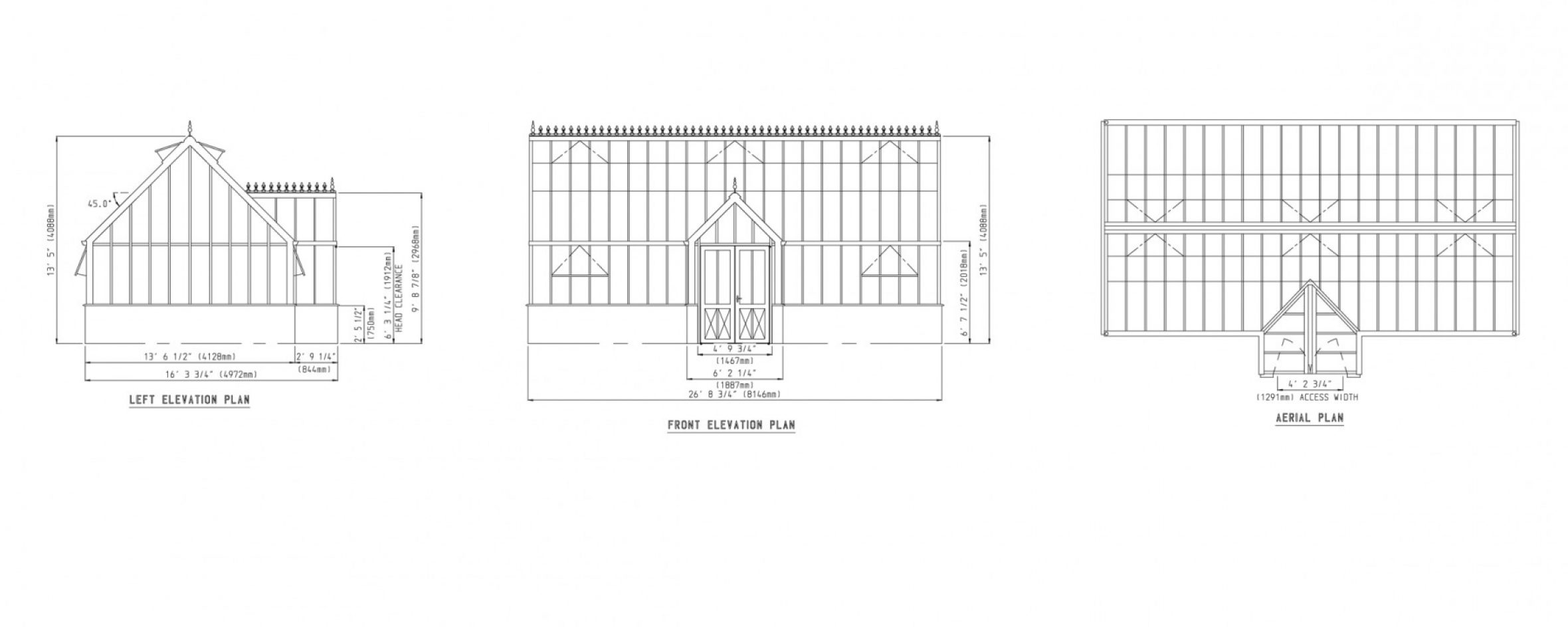 Victorian Manor Greenhouse - 27' by 13.5'