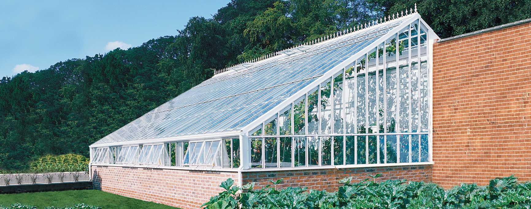 Custom Made White Victorian Leanto Greenhouse